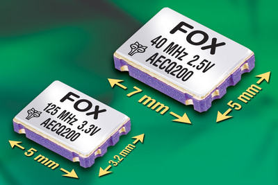 Fox Now Offers Widest Range of AEC-Q200-qualified Crystal Oscillators