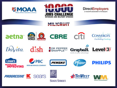 America's Leading Employers Join Forces to Find 10,000 Jobs for Veterans and Military Spouses
