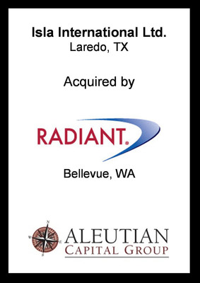 Aleutian Capital Group Closes Another M&amp;A Advisory Transaction