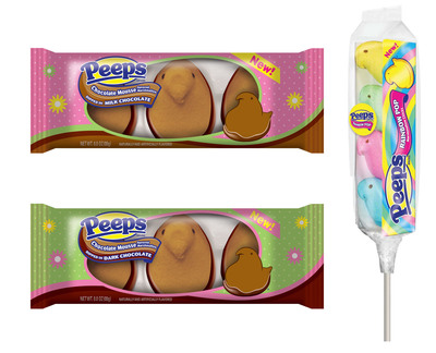 PEEPS® Fans will Hop! Hop! Hop! For New Chocolate Dipped Chocolate Mousse Chicks and PEEPS® Rainbow Pops!