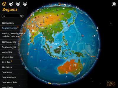 Barefoot World Atlas: A Magical Interactive Globe App for the New iPad®