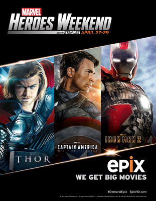 EPIX Celebrates Superheroes and the Legendary Stan Lee With Marvel Heroes Weekend April 27-29