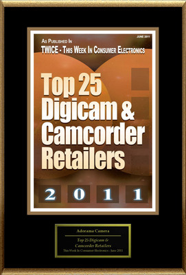 Adorama Camera Selected for "Top 25 Digicam &amp; Camcorder Retailers"