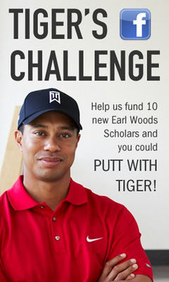 Tiger Woods to Match Every Dollar Raised in Grassroots Facebook Fundraising Campaign