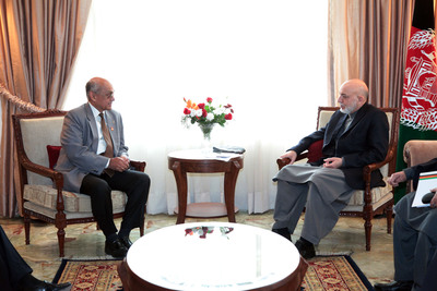 Rotary International President Kalyan Banerjee and Afghan President Hamid Karzai Meet in Support of Polio Immunization Efforts