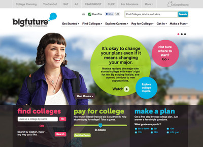College Board Introduces BigFuture.org, a Free Comprehensive College Planning Resource