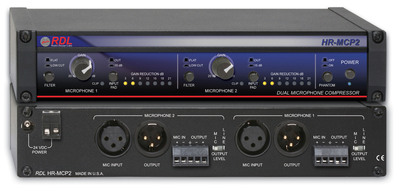 RDL Introduces HR-MCP2 Dual Channel Professional Microphone Compressor