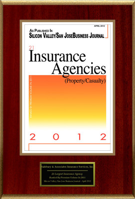 Salsbury &amp; Associates Insurance Services, Inc. Selected For "21 Insurance Agencies (Property/Casualty)"