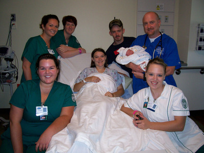 Male Student Nurse Gets Hands-on Childbirth Lesson