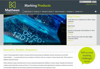 Matthews Marking Products Launches New Website!