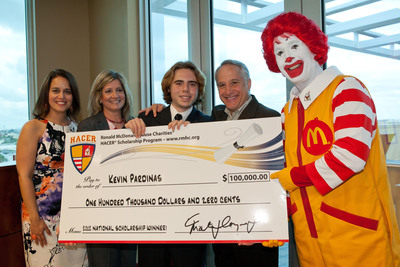 Four College-Bound Hispanic Students Selected To Receive $100,000 RMHC®/HACER® National Scholarship Award