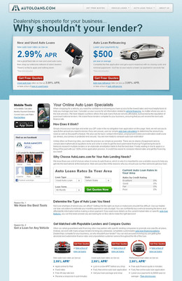 AutoLoans.com unveils new look, enhanced vehicle financing tools