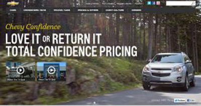 Chevy Confidence Program offers the 'Love It or Return It' Guarantee