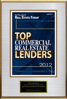 Lone Oak Fund Selected For "Top Commercial Real Estate Lenders"