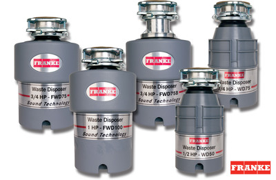 Franke Introduces Five New Kitchen Waste Disposers