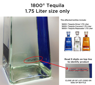 Voluntary Partial Recall of Certain Tequila Packaging