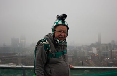 Iconic British TV Weatherman Michael Fish BASE Jumps for Climate Change