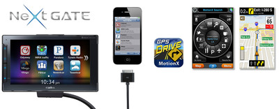 Clarion Introduces MotionX®-GPS Drive App for Next GATE In-Vehicle Intelligent Controller for iPhone® 4 and iPhone 4S