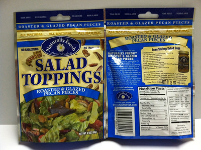 Bay Valley Foods Issues A Voluntary Recall of Naturally Fresh® Roasted &amp; Glazed Pecan Pieces Salad Toppings