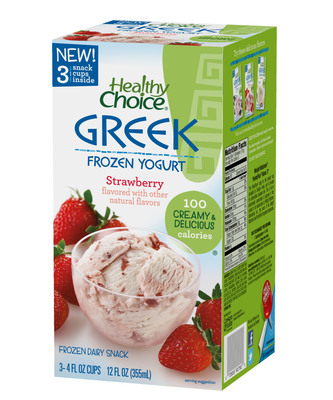 Healthy Choice Launches Greek Frozen Yogurt, A 100-calorie Anytime Treat