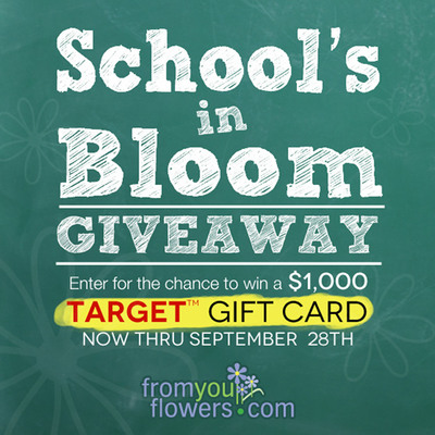 Win a $1,000 Gift Card in the FromYouFlowers.com Back to School Giveaway