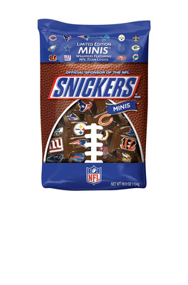 Touchdown! Introducing SNICKERS® Limited Edition NFL Minis Featuring All 32 Team Logos