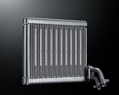 DENSO Develops Cold Storage Evaporator that Limits the Rise in Cabin Temperature During an Idle Stop