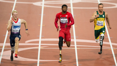 Team U.S.A. Amputee Sprinter Wins 100 Meter Paralympic Silver Medal