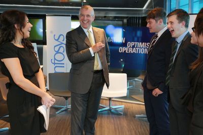 The Duke of York Meets New Infosys Apprentices in London