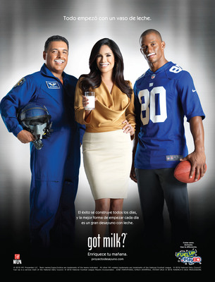 ¿Qué tienen en común un ex astronauta de la NASA, un campeón del Super Bowl y una co-presentadora de un show matutino…¡La leche los ayudó en el éxito!!
