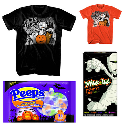 JEEPERS PEEPERS T-Shirts, MIKE AND IKE® MUMMY'S MIX and PEEPS® Mini-Chicks All Make For A Spooktacular Halloween At PEEPSANDCOMPANY.COM