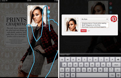 MAZ Digital Publishing Platform First To Integrate Pinterest Sharing Capabilities On iPad