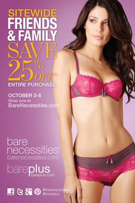 Bare Necessities 25% OFF Friends &amp; Family Sale is here, for a limited time only!