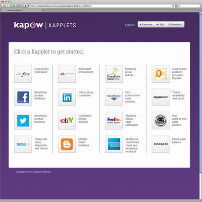Kapow Software Launches Kapow Katalyst™ 9.1 to Empower the Build Your Own App Movement and Speed Up Delivery of Custom Solutions for Top-line Sales Growth and Value