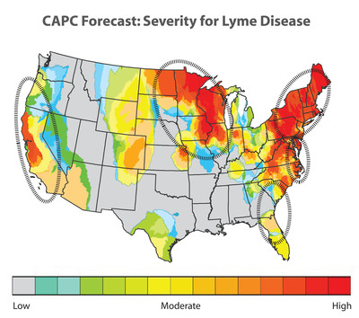 Leading Nonprofit Authority on Parasites Predicts Increasing Lyme Disease Risk for Much of the Country this Fall and Winter