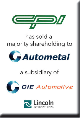 Lincoln International Represents Century Plastics in its Transaction with Autometal, S.A., the Brazilian Publicly-Traded Subsidiary of CIE Automotive