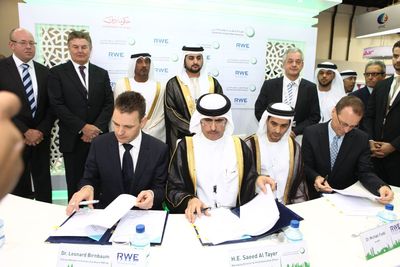 RWE Technology and Dubai Electricity and Water Authority Establish Joint Venture in Dubai