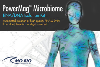 MO BIO Laboratories, Inc. Launches the PowerMag™ Microbiome RNA/DNA Isolation Kit