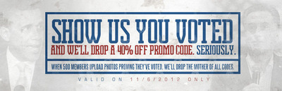 Karmaloop's PLNDR.com Encourages Members to Vote; Awards Those That Do With Unheard-Of Promos