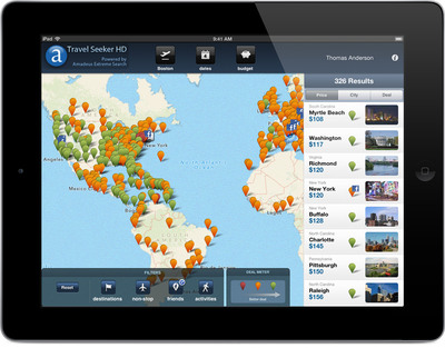 Amadeus Travel Seeker HD puts travel inspiration and information at travelers' fingertips