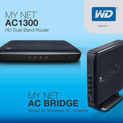 WD Unveils Blazing Fast 802.11ac Wireless Router And Bridge For Maximum Wi-Fi Speeds And Entertainment Streaming