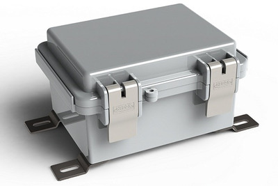 Polycase® Announces New Hinged NEMA 4X Electrical Enclosure with All-Plastic Double Latch Design