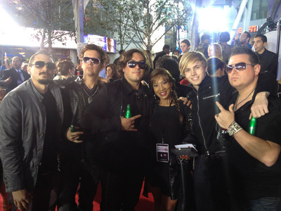 Emerging Rock Group The Farthest Edge Makes Their First Appearance at the 40th Annual American Music Awards in Los Angeles