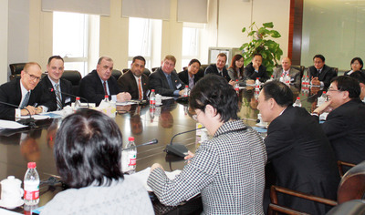 Aviation Trade Mission to China A Success. U.S. Delegation led by training leader Pan Am.