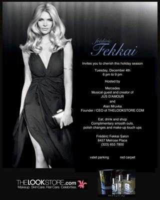 Frederic Fekkai Salon teams up with THE LOOK STORE.COM and Jus D'Amour Perfume for a star studded holiday party