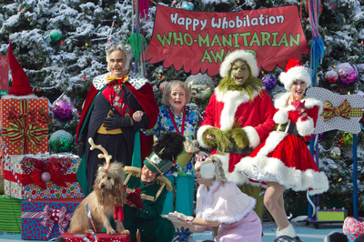 The Grinch and Max the Dog Present Betty White With The 'Who-Manitarian of the Year' Award as Universal Studios Hollywood Prepares to Ring in 19 Snow Filled Days of 'Grinchmas' with Tons of Real Snow, Celebrity Tree Lightings and Who-liday Cheer