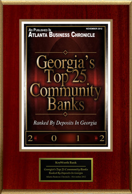 KeyWorth Bank Selected For "Georgia's Top 25 Community Banks"