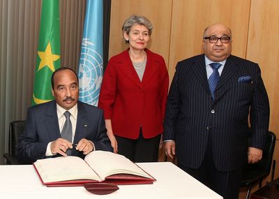 La Directrice-Générale de l'UNESCO et le Président de la Mauritanie s'engagent pour la protection du patrimoine culturel du Mali