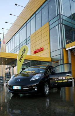 Hertz And Nissan Launch Electric Vehicle Initiative In Milan, Italy