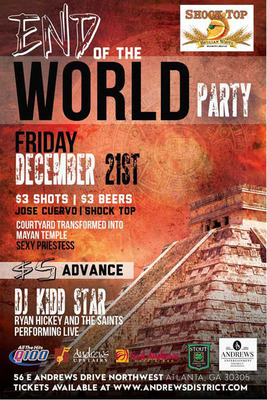 Andrews Entertainment District and All The Hits Q100 Present Atlanta's Largest End of the World Party